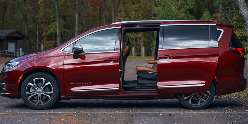 2026 Chrysler Pacifica parked with the passenger door open