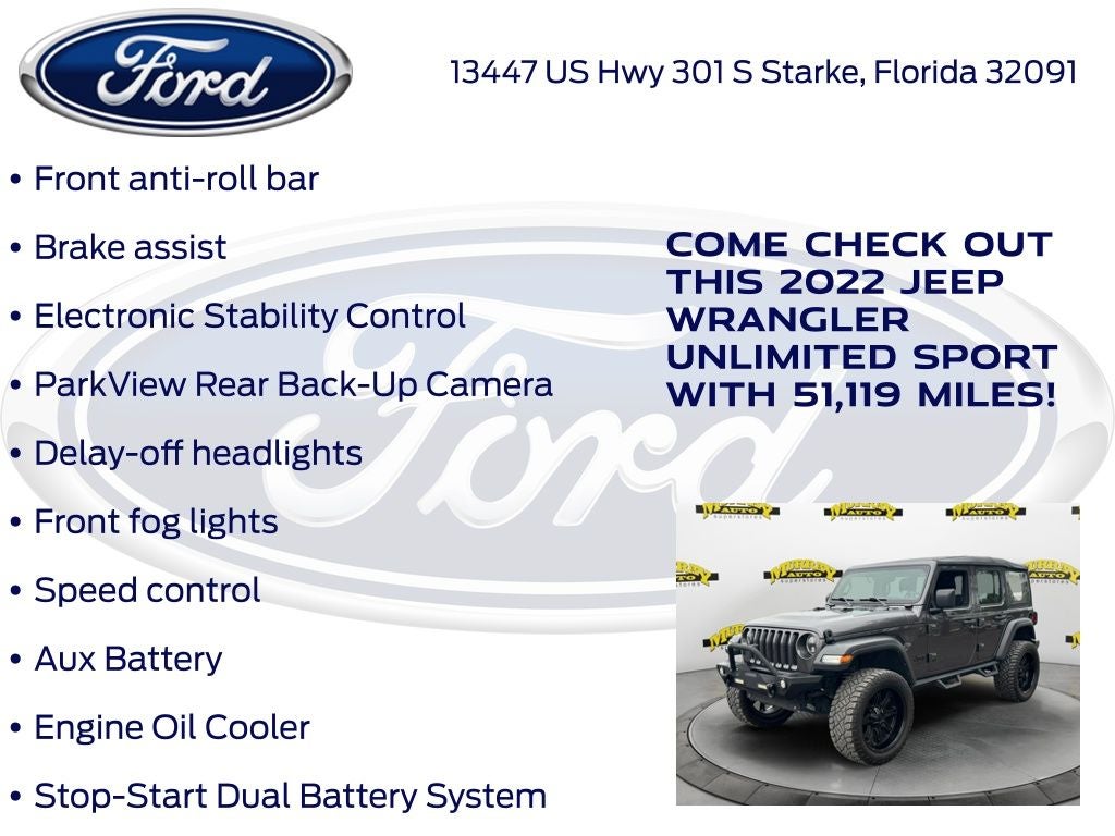 2022 Jeep Wrangler Unlimited Sport