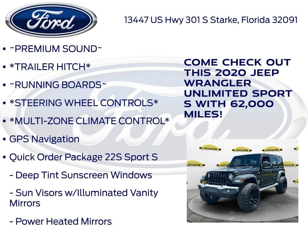 2020 Jeep Wrangler Unlimited Sport S
