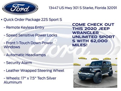 2020 Jeep Wrangler Unlimited Sport S
