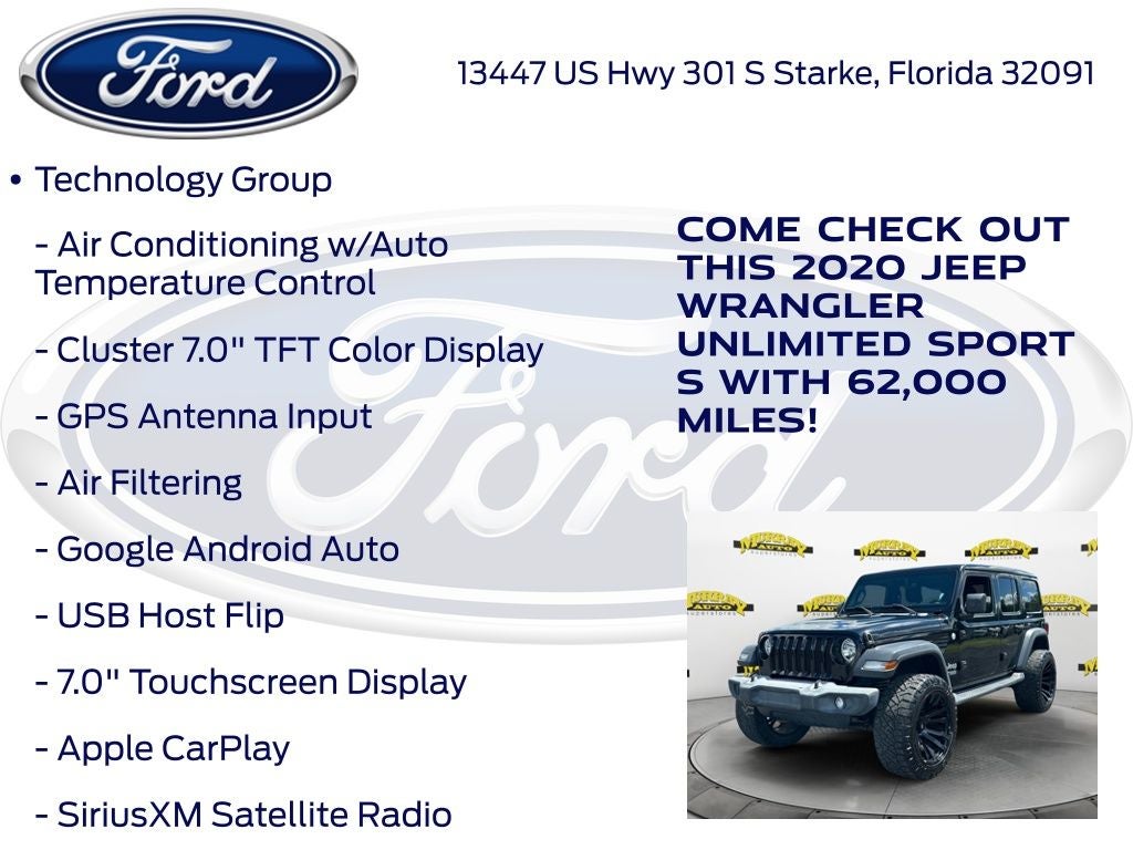 2020 Jeep Wrangler Unlimited Sport S