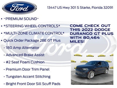 2022 Dodge Durango GT Plus