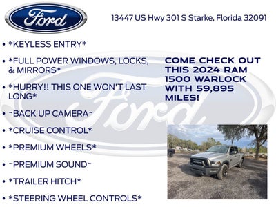 2024 RAM 1500 Classic Warlock -CERTIFIED-