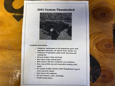 2002 Ford Thunderbird Base