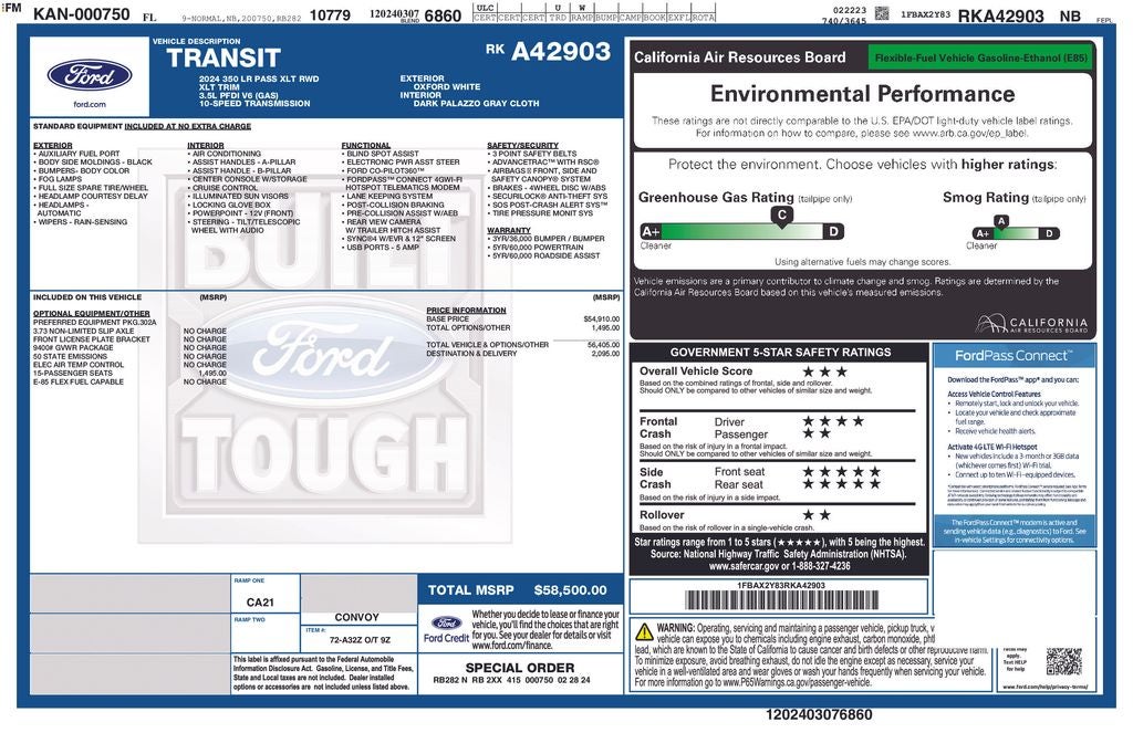 2024 Ford Transit-350 XLT