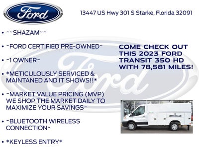 2023 Ford Transit-350 Base HIGH ROOF READING KUV BODY*