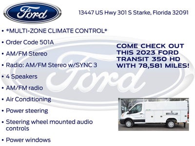 2023 Ford Transit-350 Base HIGH ROOF READING KUV BODY*
