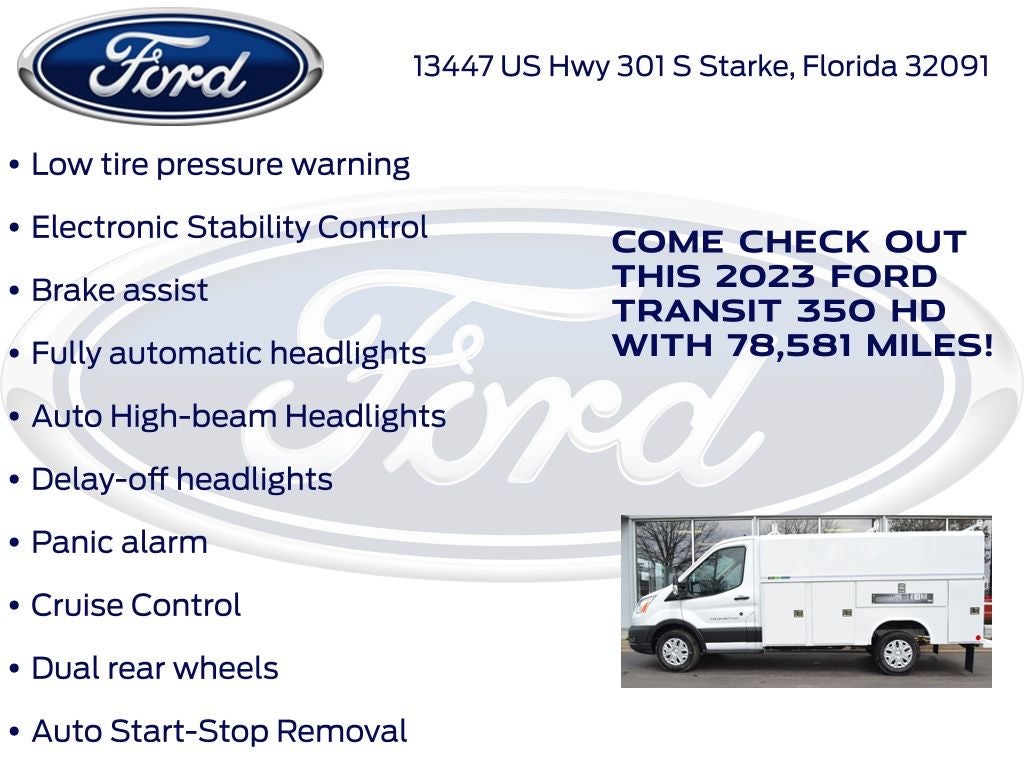 2023 Ford Transit-350 Base HIGH ROOF READING KUV BODY*