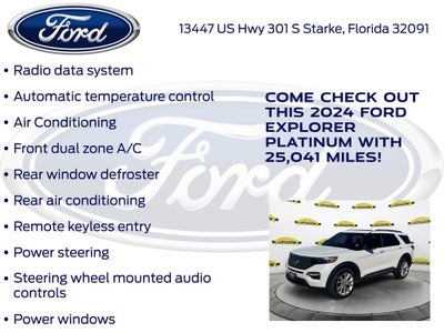 2024 Ford Explorer Platinum