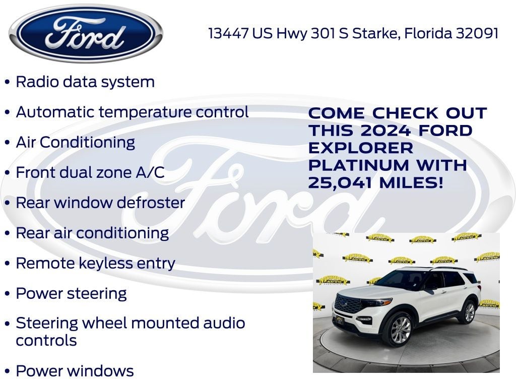 2024 Ford Explorer Platinum