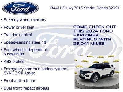 2024 Ford Explorer Platinum