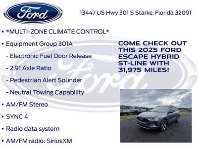 2025 Ford Escape Hybrid ST-Line