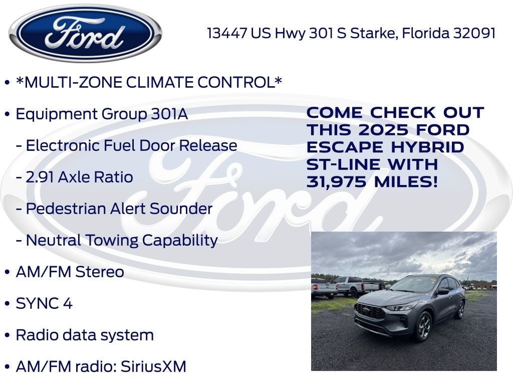 2025 Ford Escape Hybrid ST-Line
