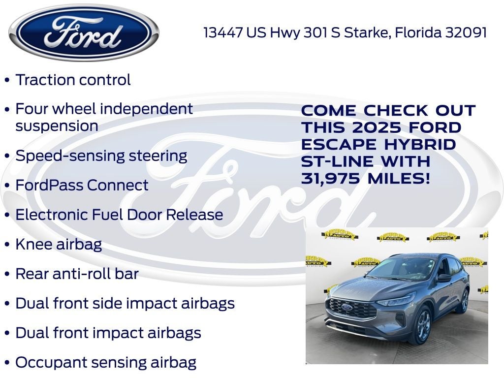 2025 Ford Escape Hybrid ST-Line