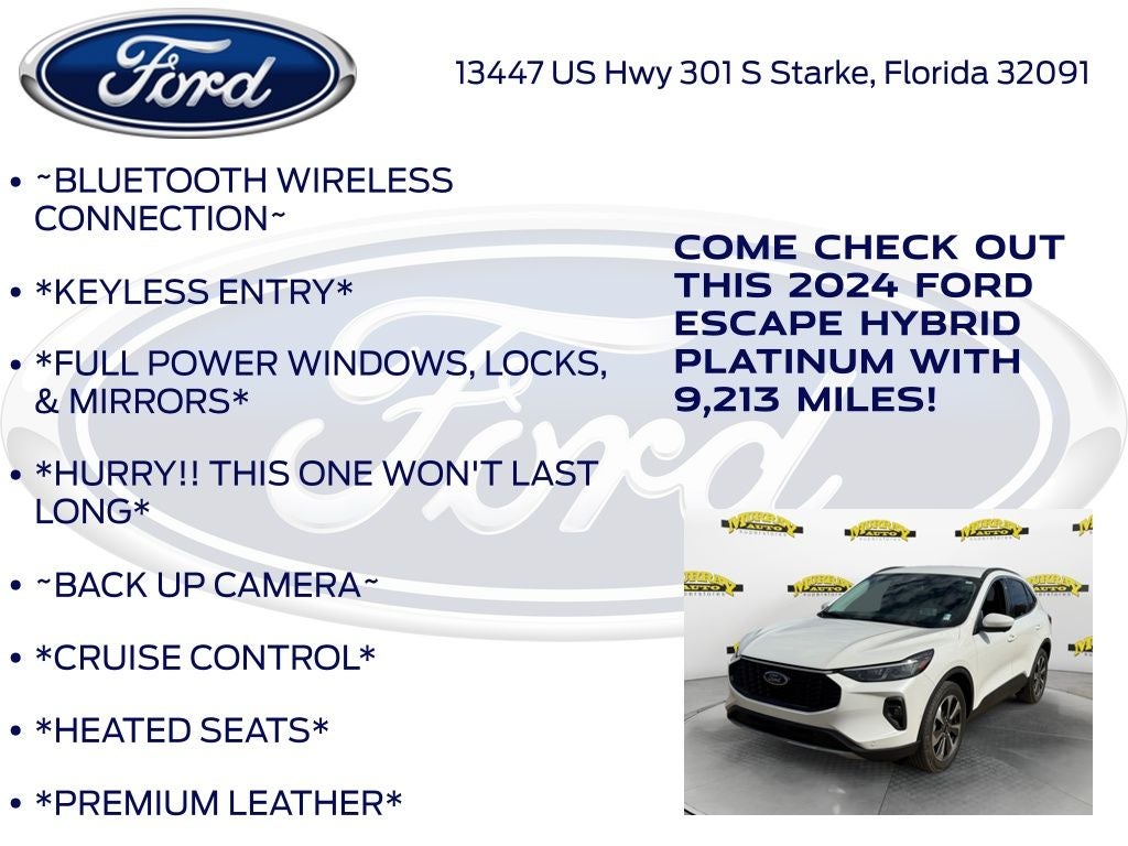 2024 Ford Escape Hybrid Platinum