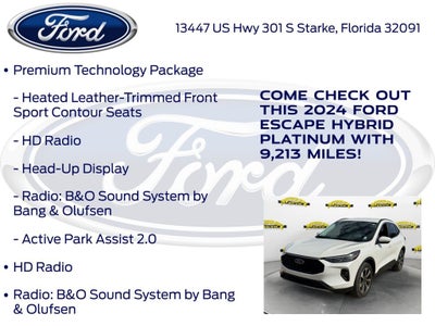 2024 Ford Escape Hybrid Platinum