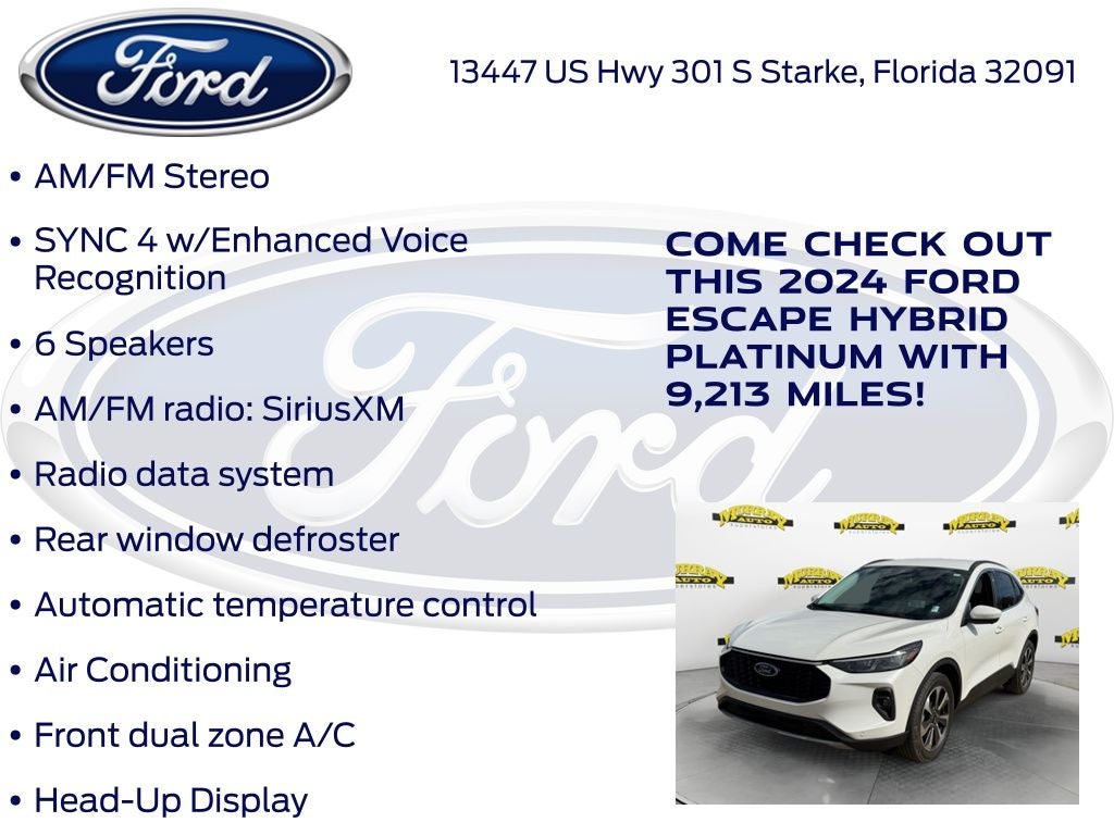 2024 Ford Escape Hybrid Platinum