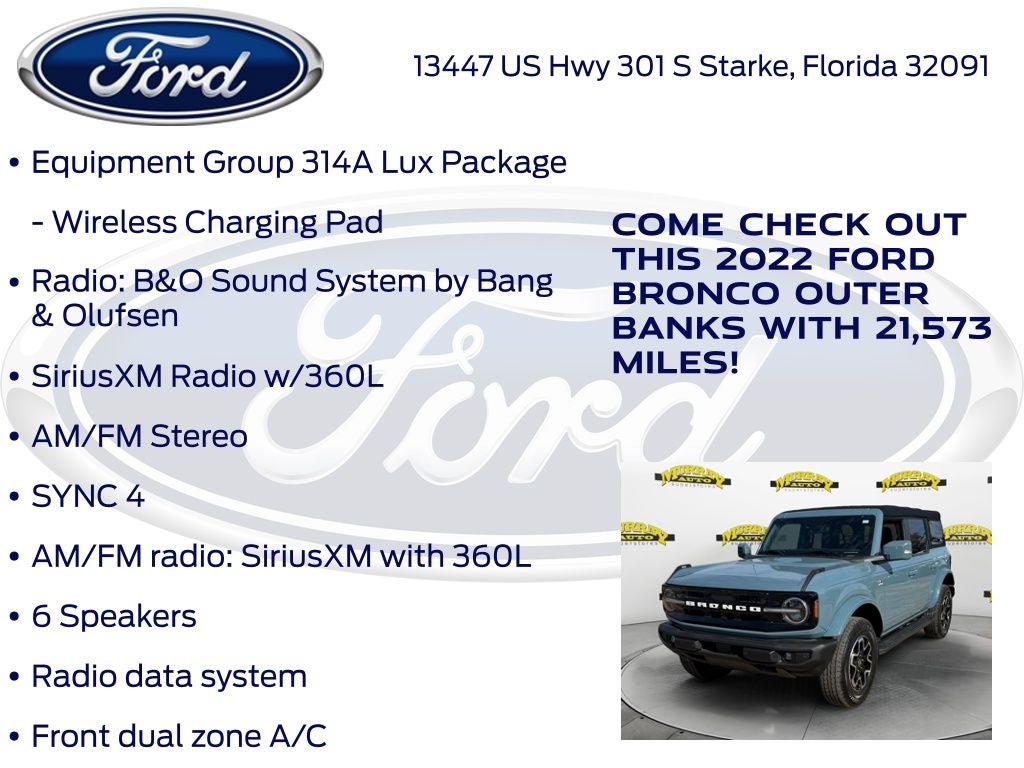 2022 Ford Bronco Outer Banks