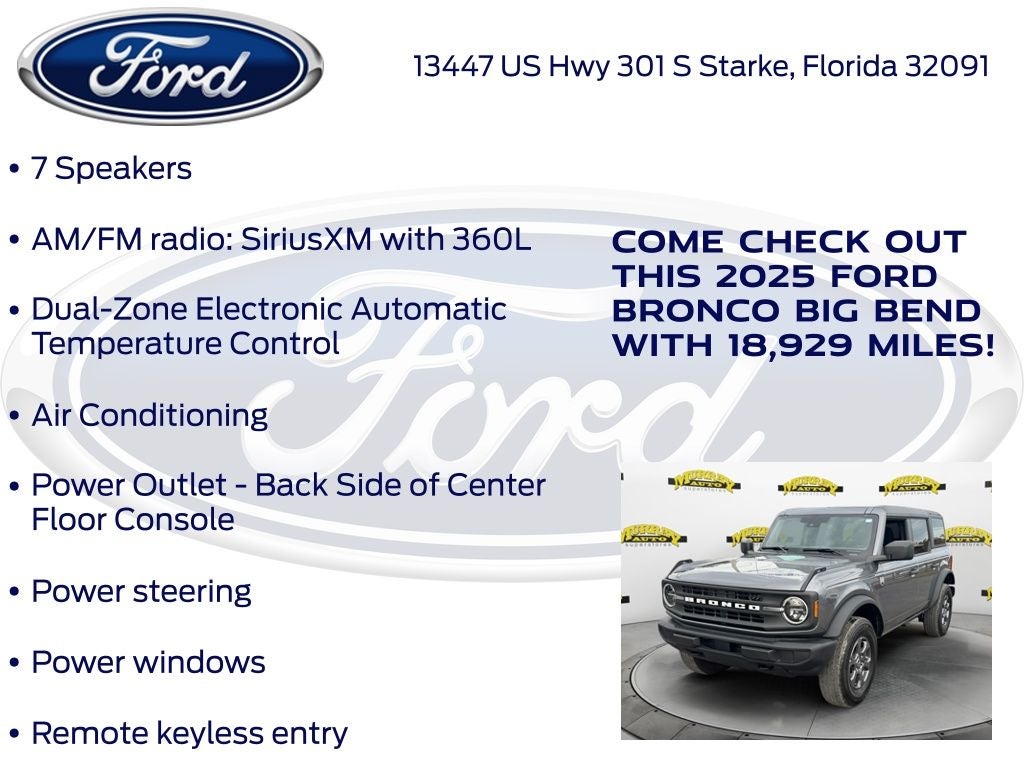 2025 Ford Bronco Big Bend