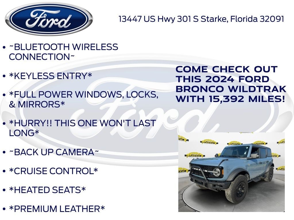 2024 Ford Bronco Wildtrak