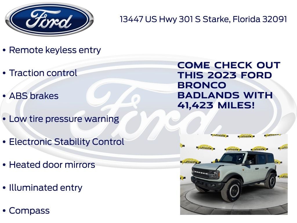 2023 Ford Bronco Badlands