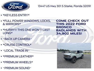 2022 Ford Bronco Badlands