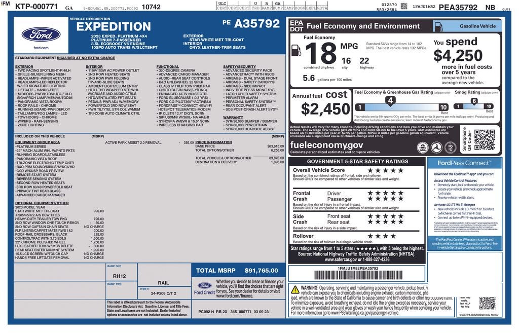 2023 Ford Expedition Platinum