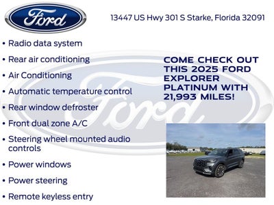 2025 Ford Explorer Platinum