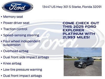 2025 Ford Explorer Platinum