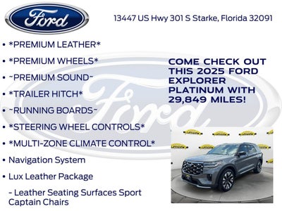 2025 Ford Explorer Platinum