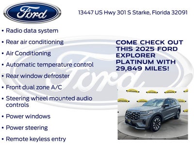 2025 Ford Explorer Platinum
