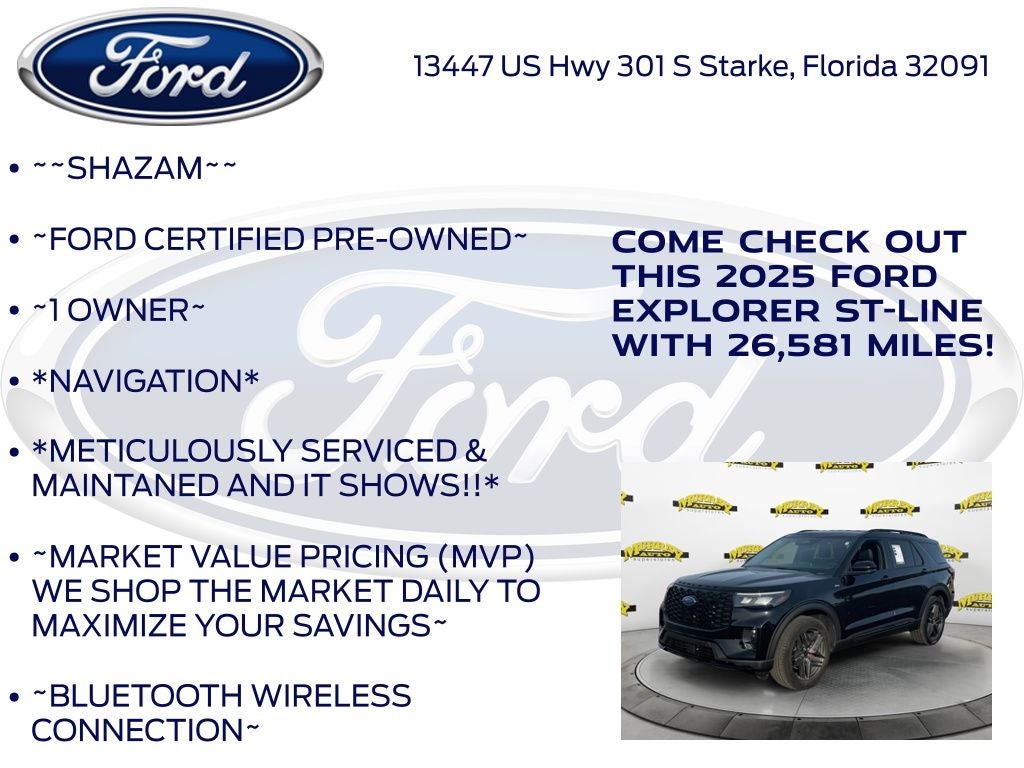 2025 Ford Explorer ST-Line