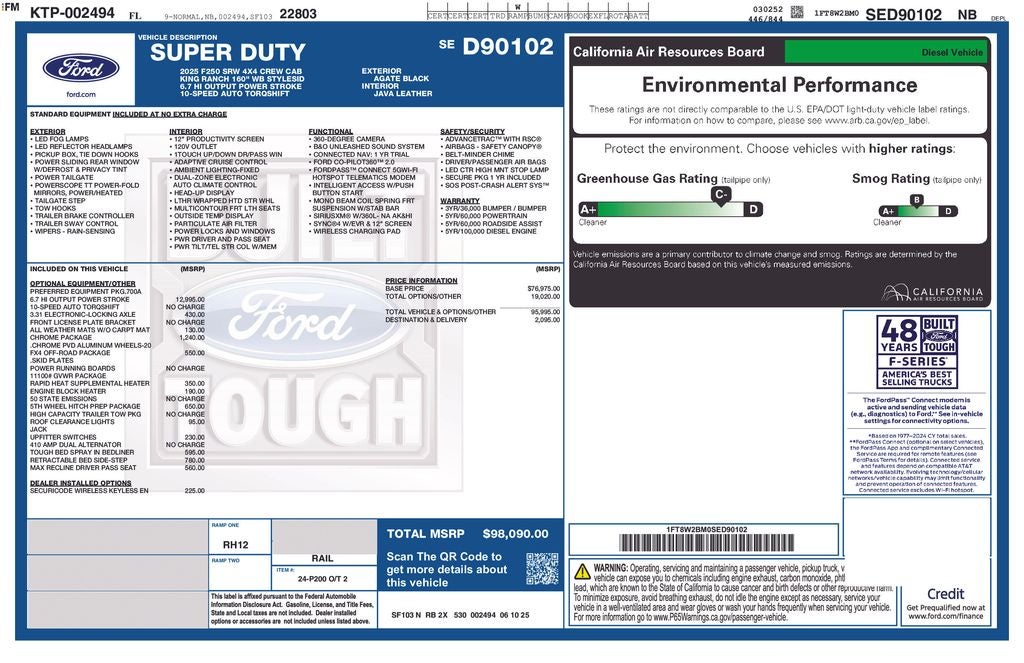 2025 Ford F-250SD King Ranch HIGH OUTPUT
