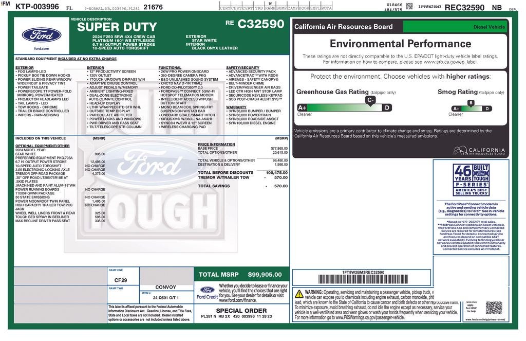 2024 Ford F-250SD Platinum