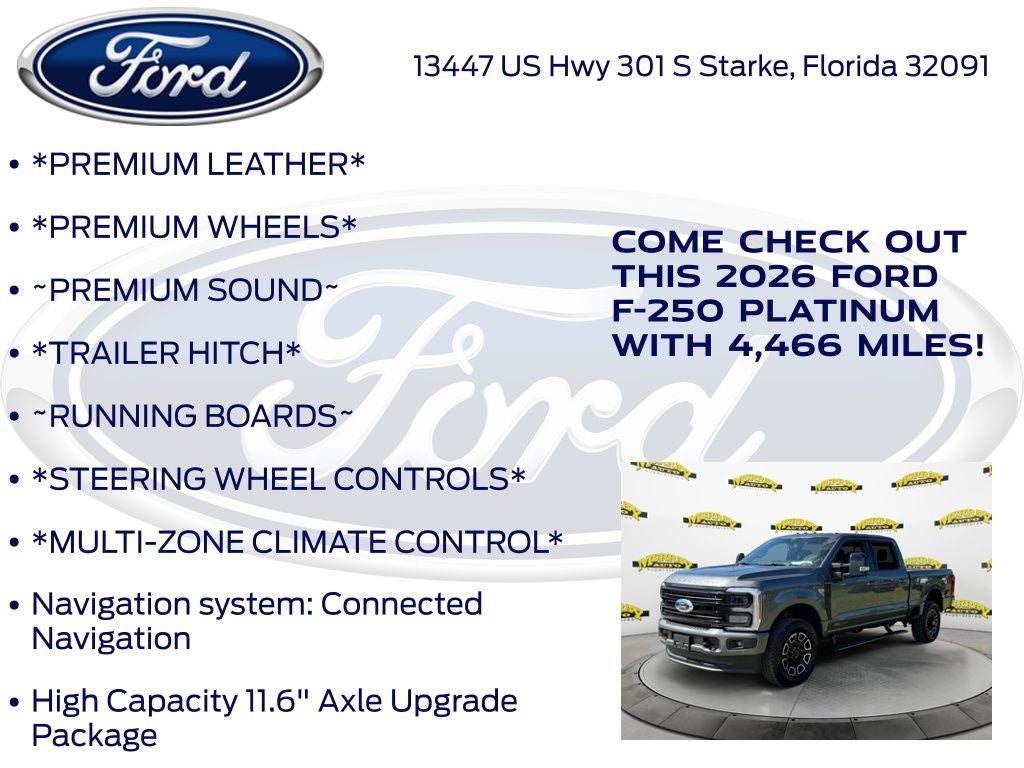 2026 Ford F-250SD Platinum HIGH OUTPUT