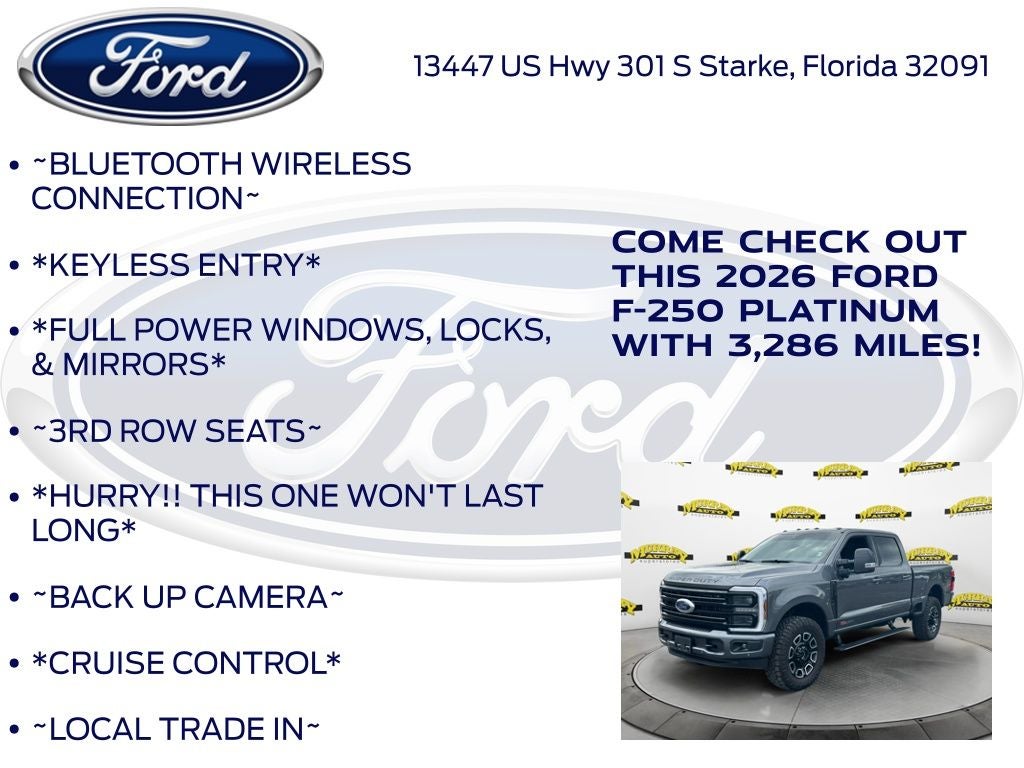 2026 Ford F-250SD Platinum