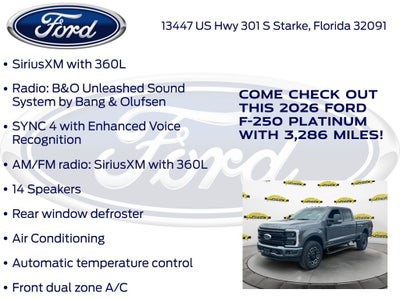 2026 Ford F-250SD Platinum