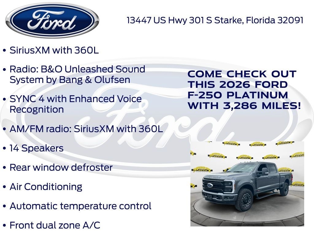 2026 Ford F-250SD Platinum