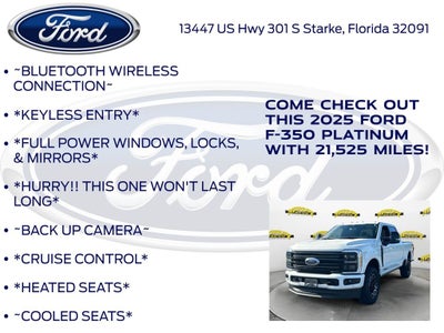 2025 Ford F-350SD Platinum