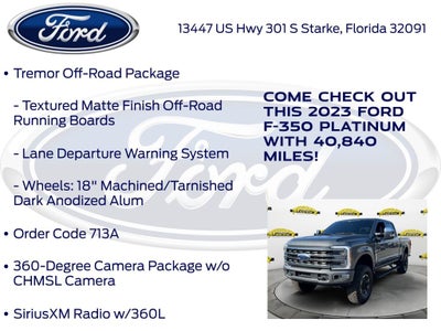 2023 Ford F-350SD Platinum