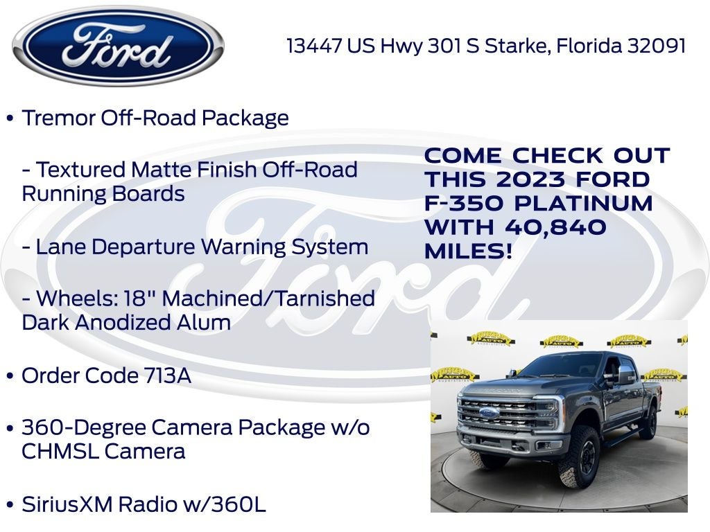 2023 Ford F-350SD Platinum
