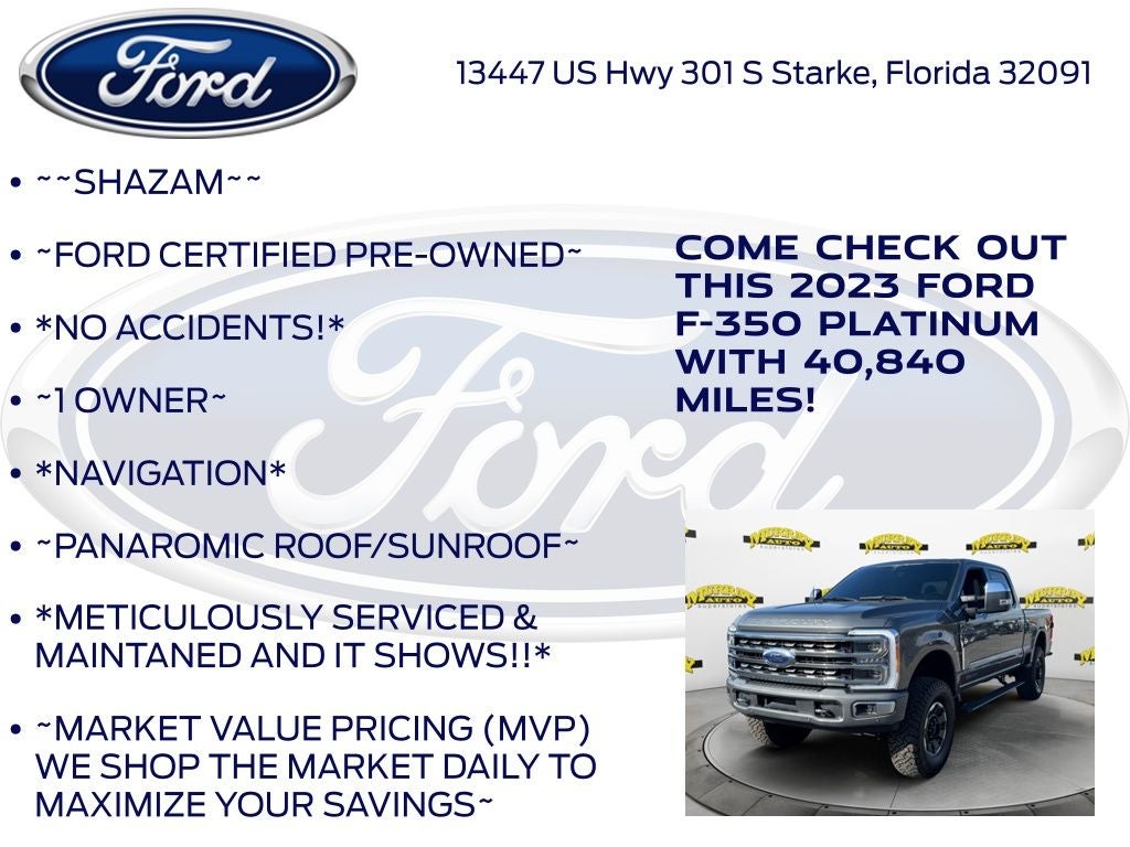 2023 Ford F-350SD Platinum