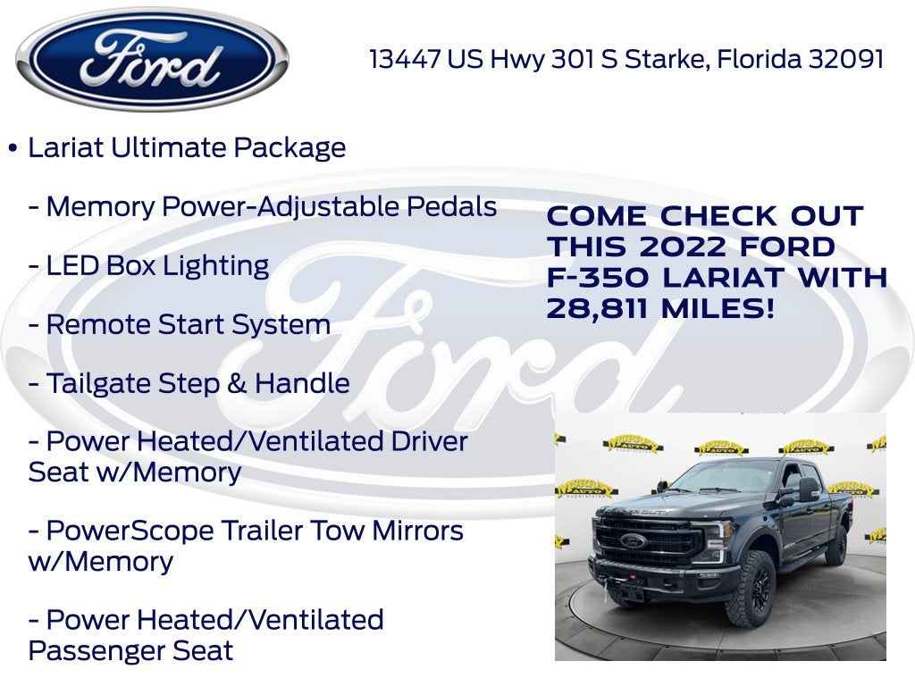 2022 Ford F-350SD Lariat Tremor