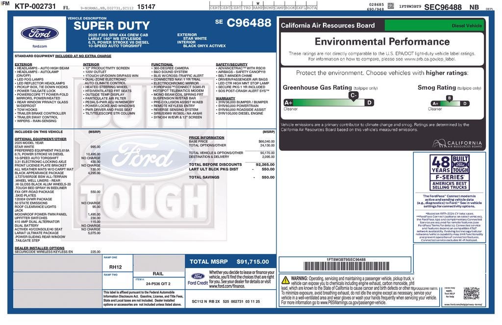 2025 Ford F-350SD Lariat
