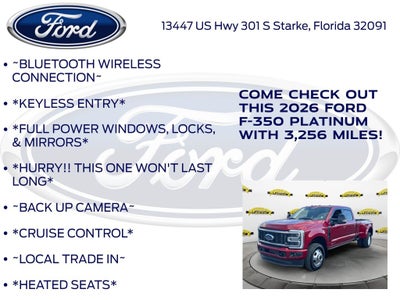2026 Ford F-350SD Platinum DRW