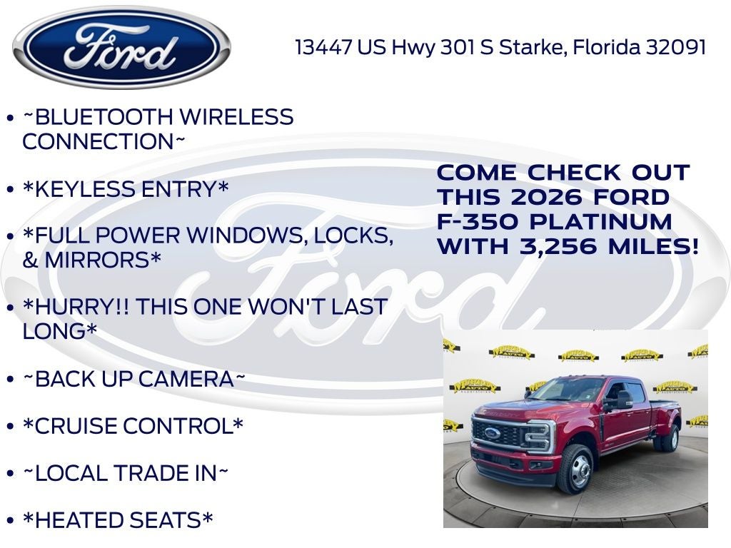 2026 Ford F-350SD Platinum DRW