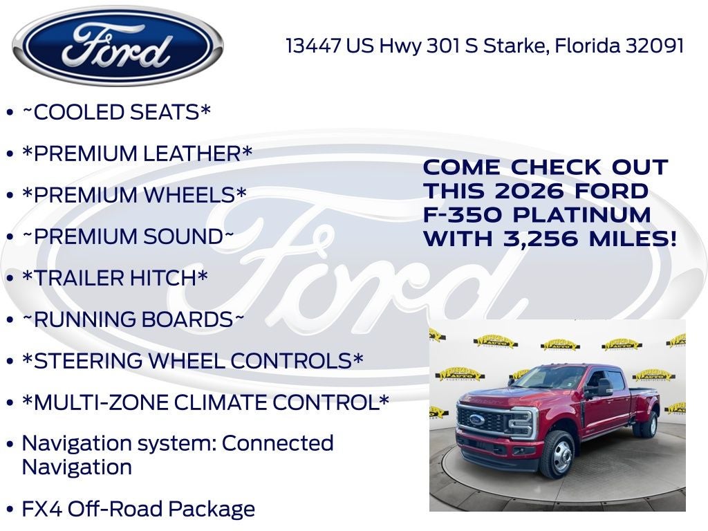 2026 Ford F-350SD Platinum DRW
