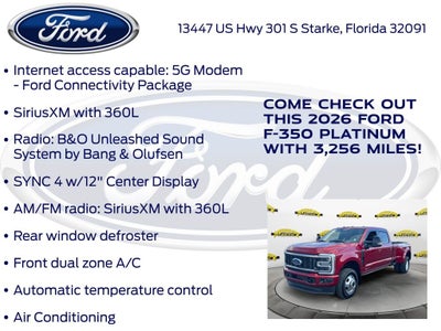 2026 Ford F-350SD Platinum DRW
