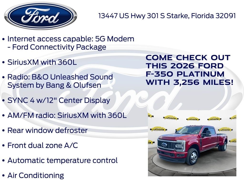 2026 Ford F-350SD Platinum DRW