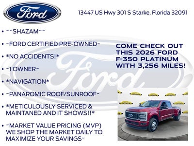 2026 Ford F-350SD Platinum DRW